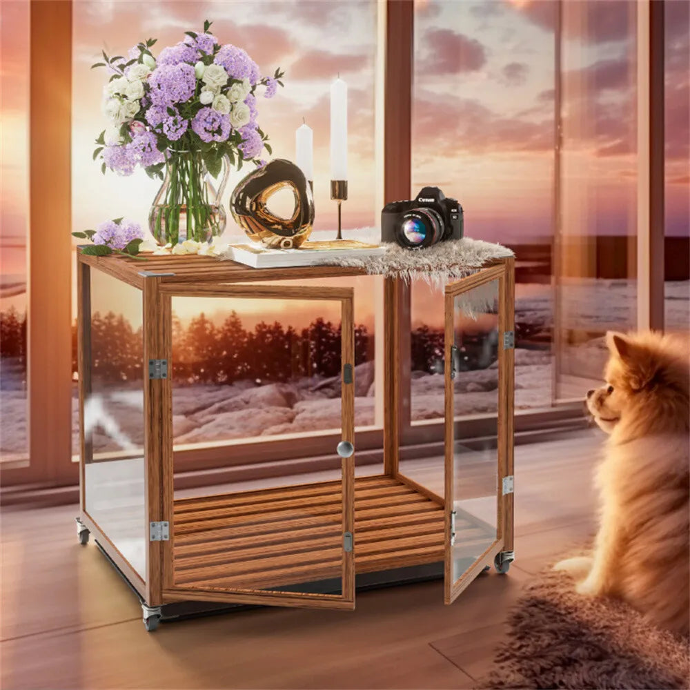 Hign Concerned Extra Spacious Dog Cage With Lockable Casters