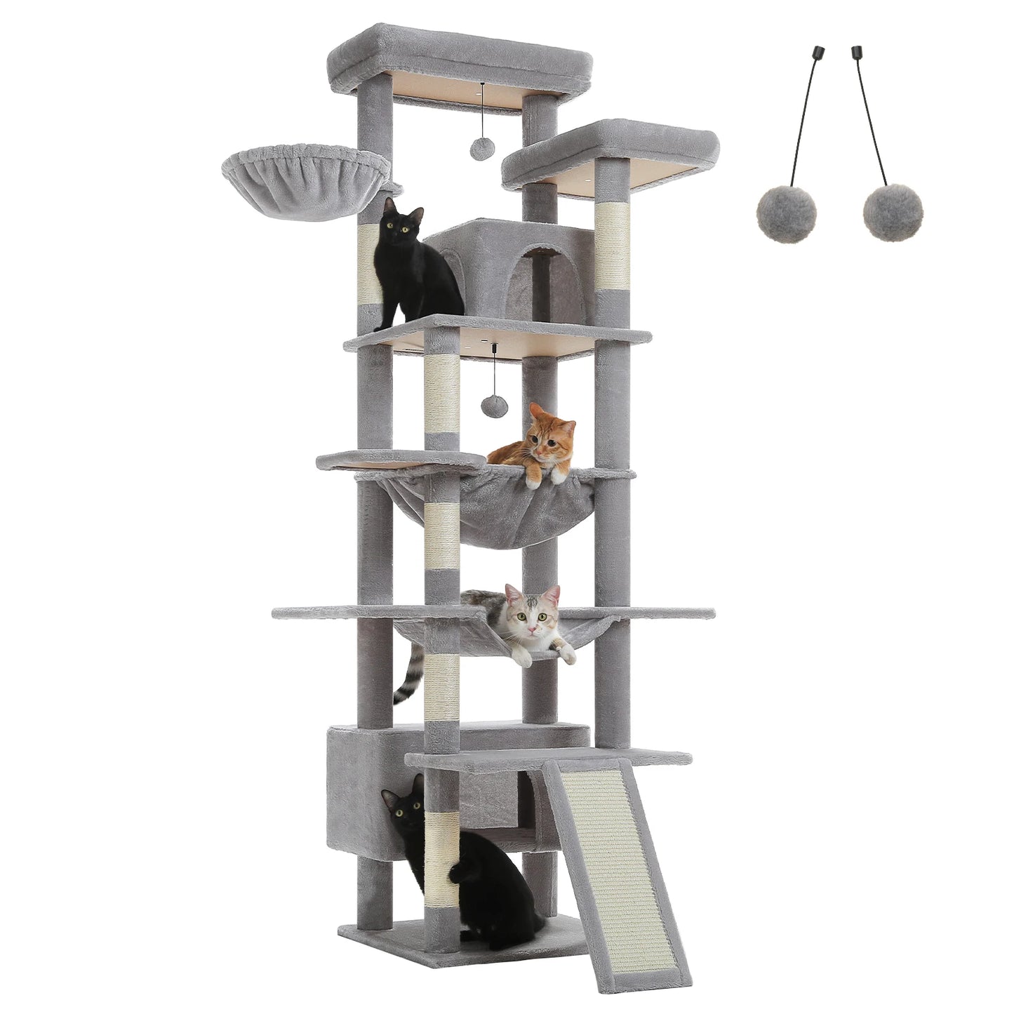 PAWZ Road Cat Tree Tower Condos And Hammock For Cats