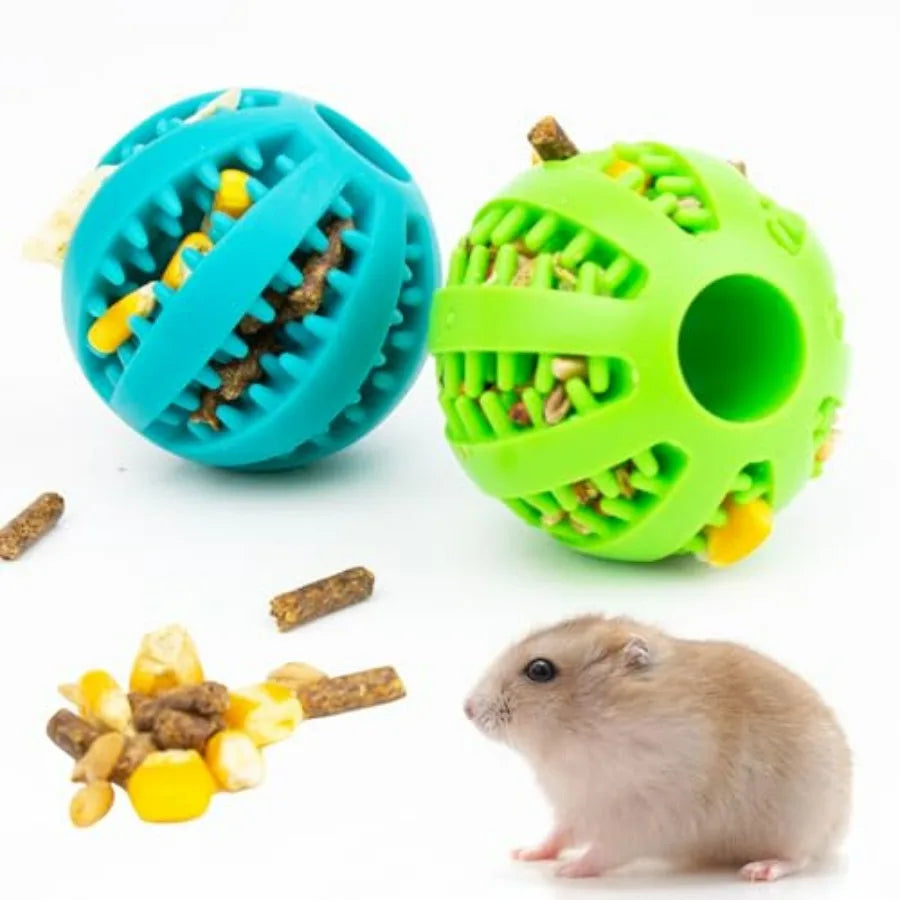 Hign-concerned Foraging Ball Puzzle Set Of 2 For Small Pets