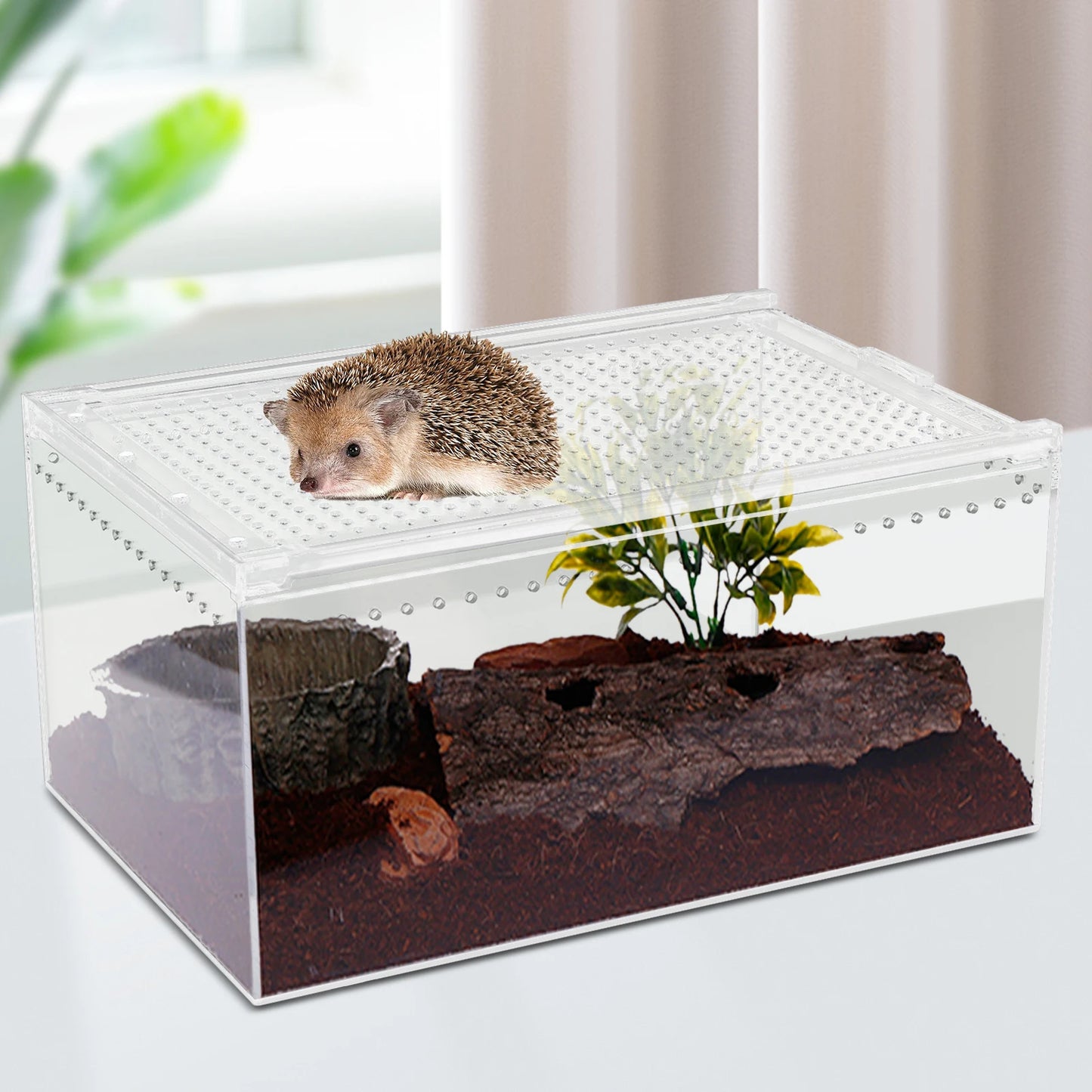 Bymaocar Acrylic Reptile Breeding Cage With Sliding Lid