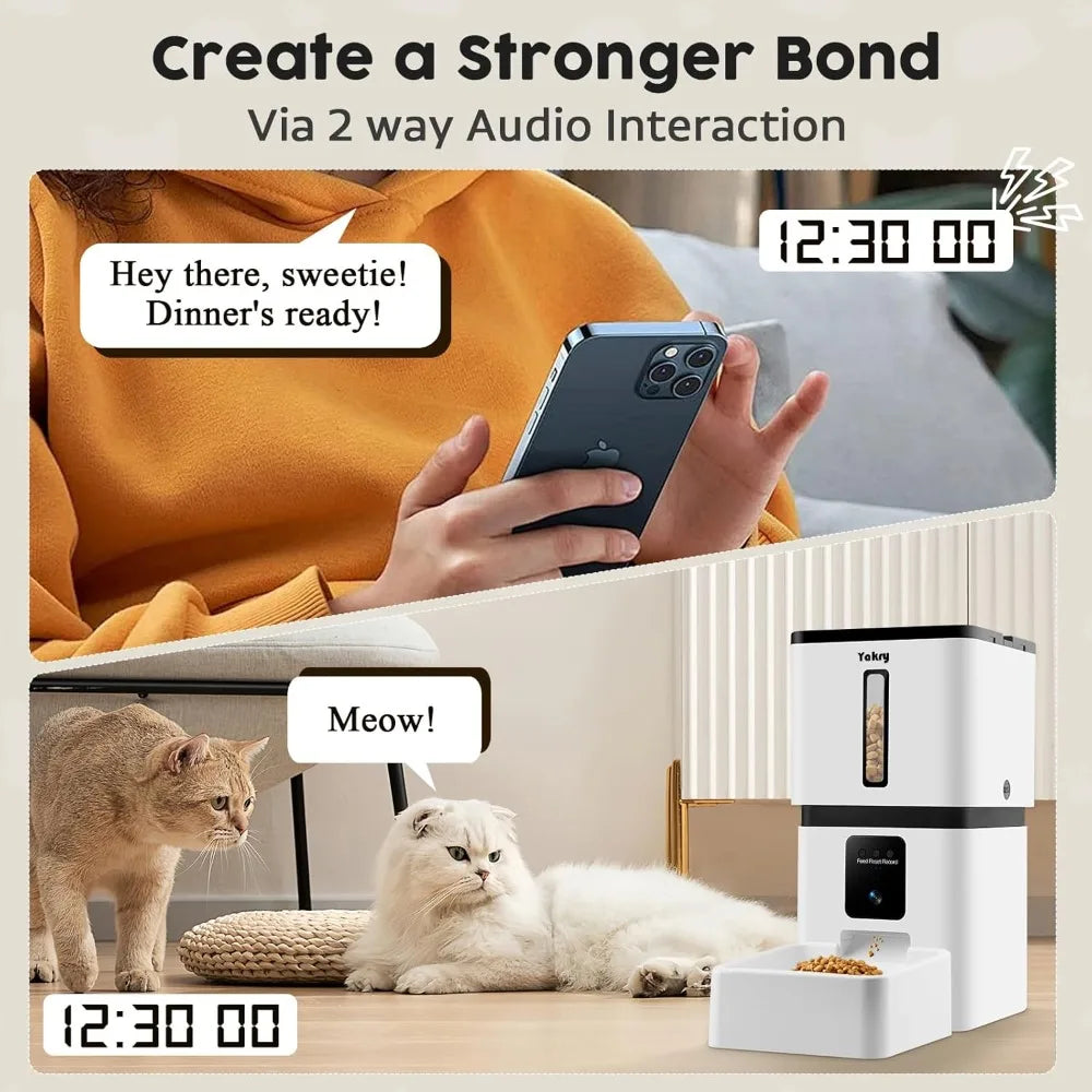 Hign-concerned Automatic Pet Feeder With Camera App