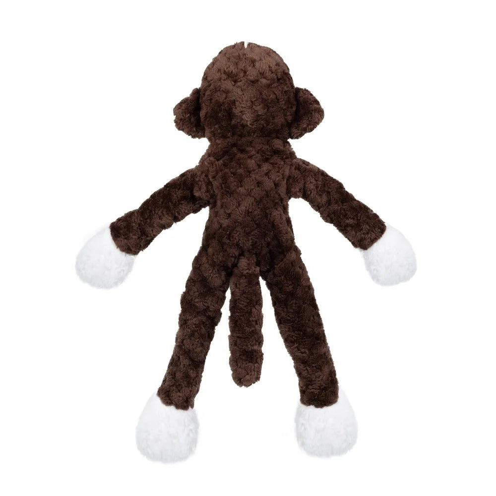 Tough Buddy Monkey Dog Toy Rope Chew Squeaky Tugging Durable Playtime