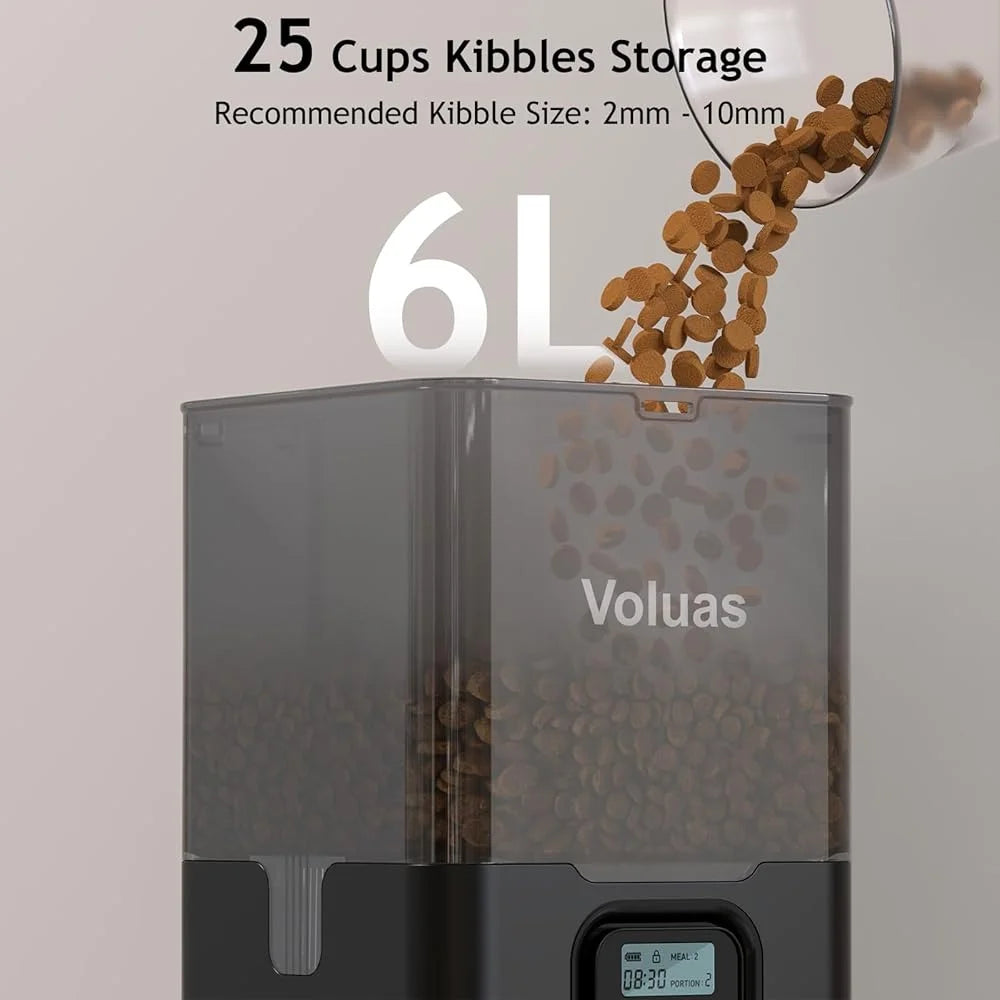 XMSJ Automatic Cat Feeder Two Cats With Memory Dispenser
