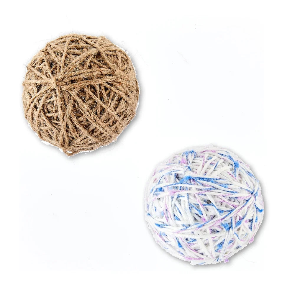 XMSJCN Interactive Yarn Balls Cat Toy With Bell Sound