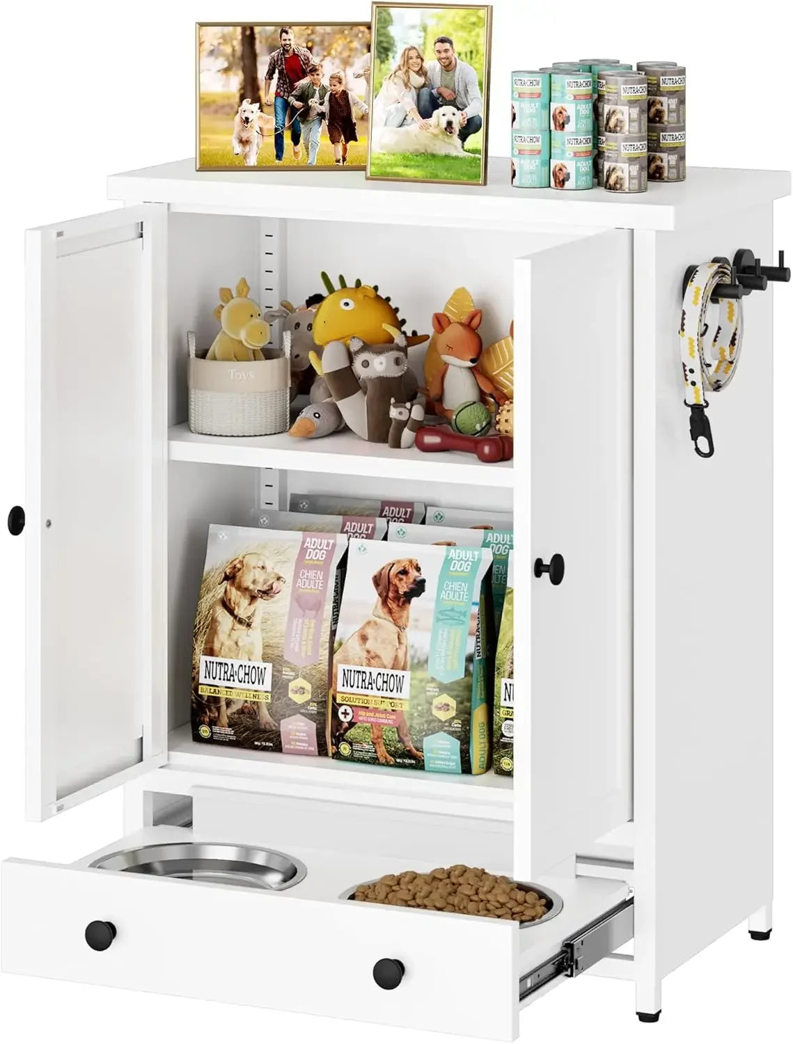 Hign-concerned Chemical Dog Feeding Station With Storage