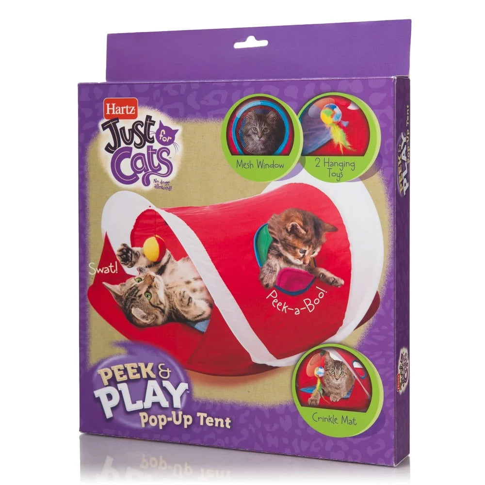 XMSJCN Interactive Cat Toy Pop Up Tent with Hanging Toys