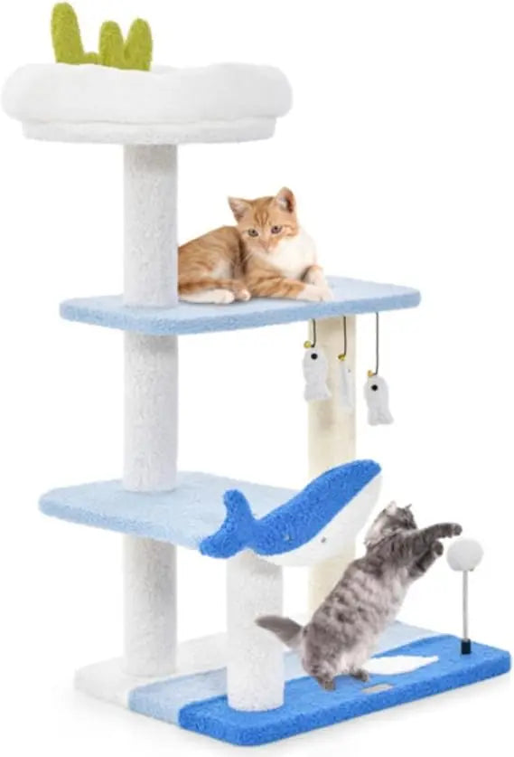 Hign-concerned Ocean Theme Cat Tree Tower For Cats Edition