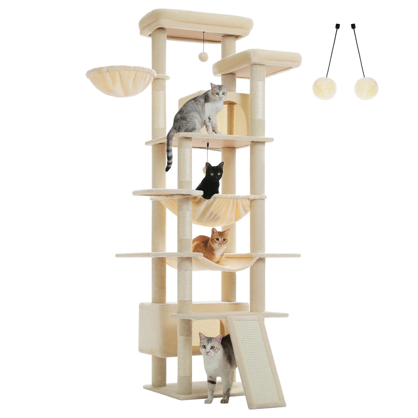PAWZ Road Cat Tree Tower Condos And Hammock For Cats
