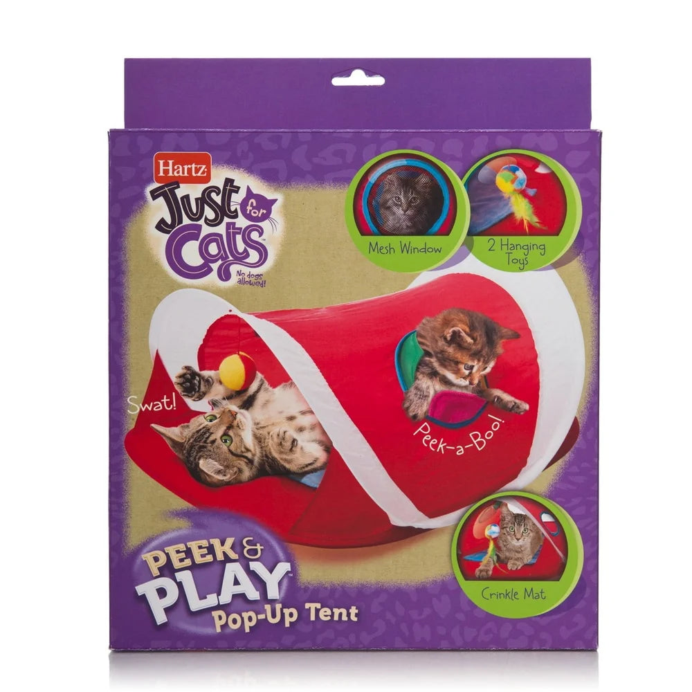 XMSJCN Interactive Cat Toy Pop Up Tent with Hanging Toys