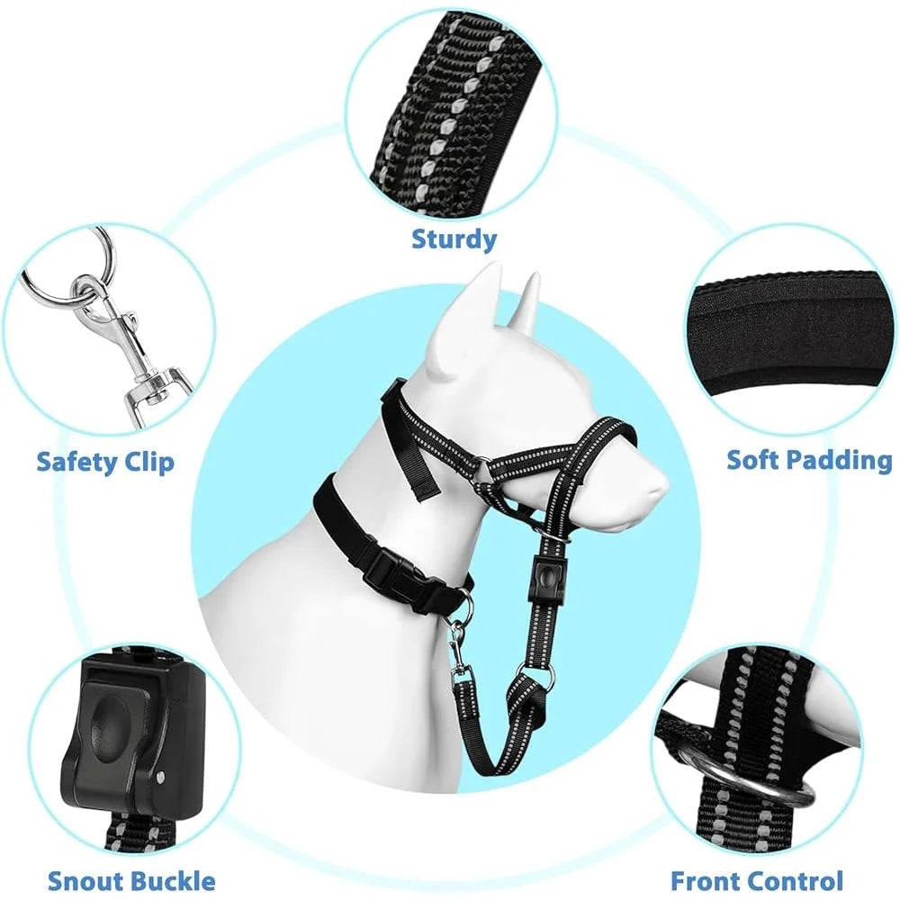 Fujian Dog Head Collar No Pull Training Halter Reflective