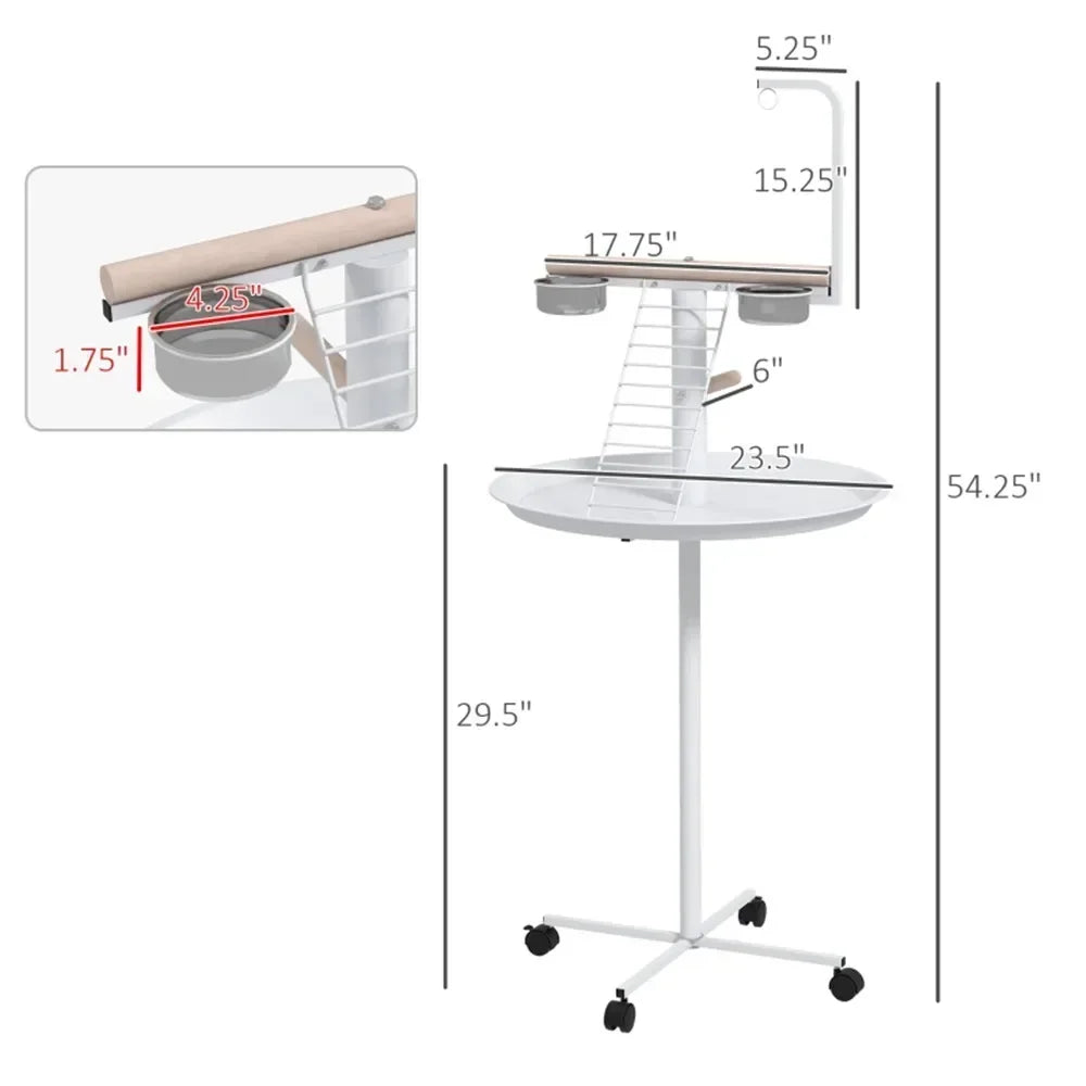 Guangdong Bird Stand Parrot Perch Frame Stainless Bowls