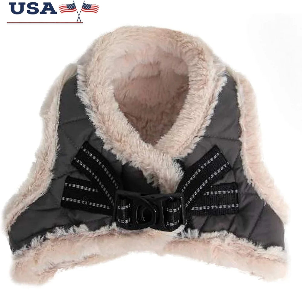 Dutrieux PU Dog Harness Reflective Waterproof Winter
