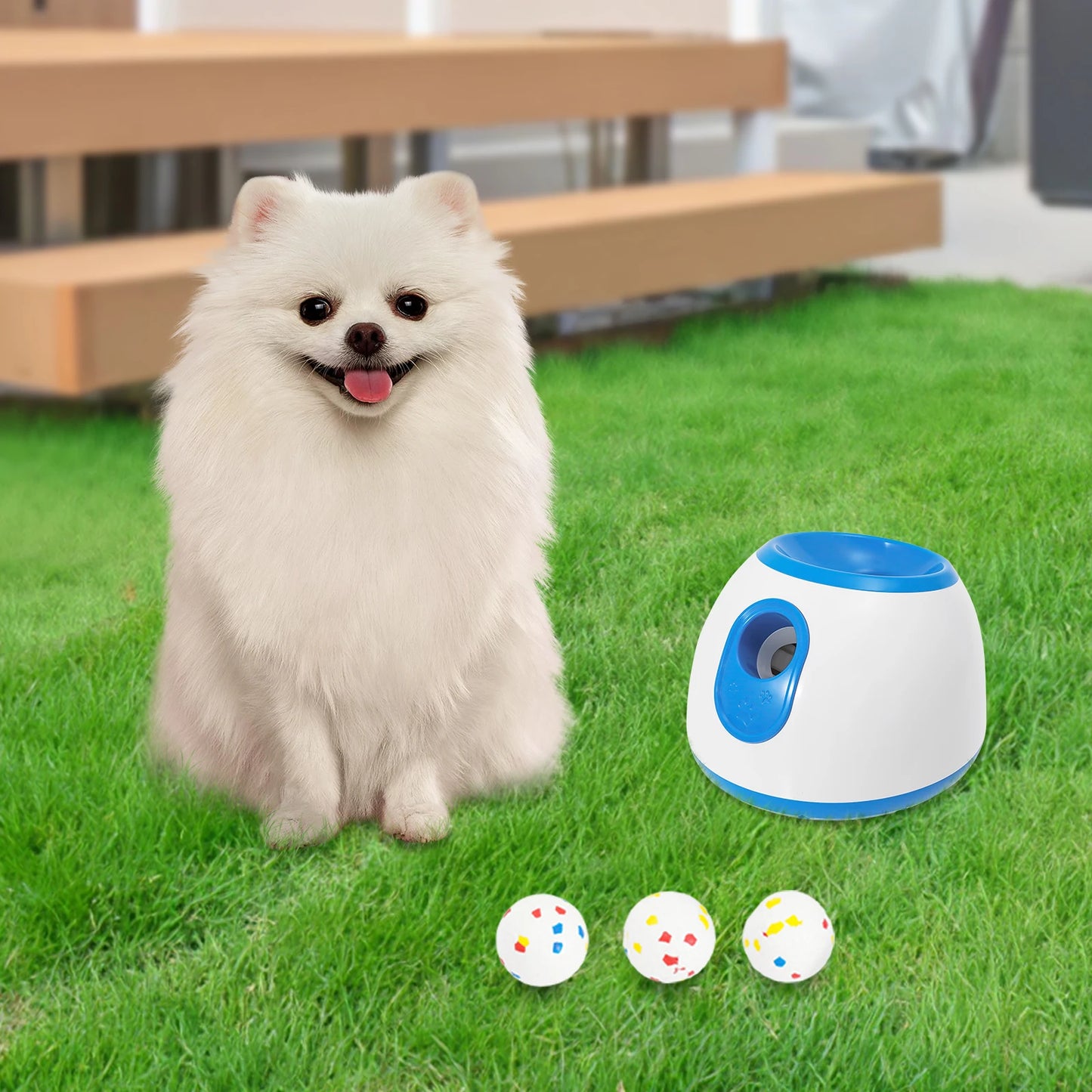 Automatic Ball Launcher for Dogs with Adjustable Throw Distance and Dual Power