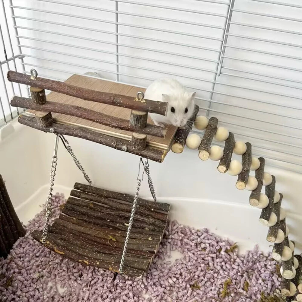 Hign Concerned Chemical Hamster Climbing Toys Natural Wood