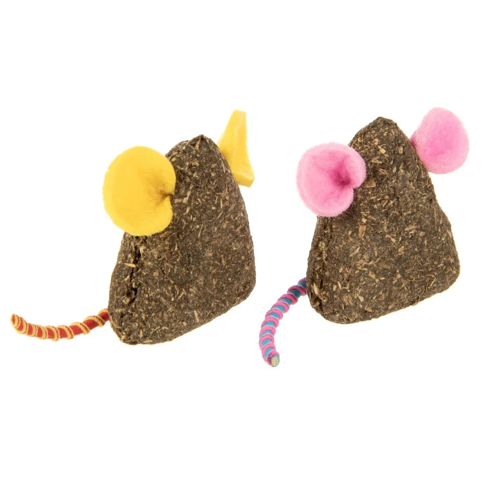 XMSJCN Catnip Mice Toys 3 Pack Elastic Tails Felt Ears