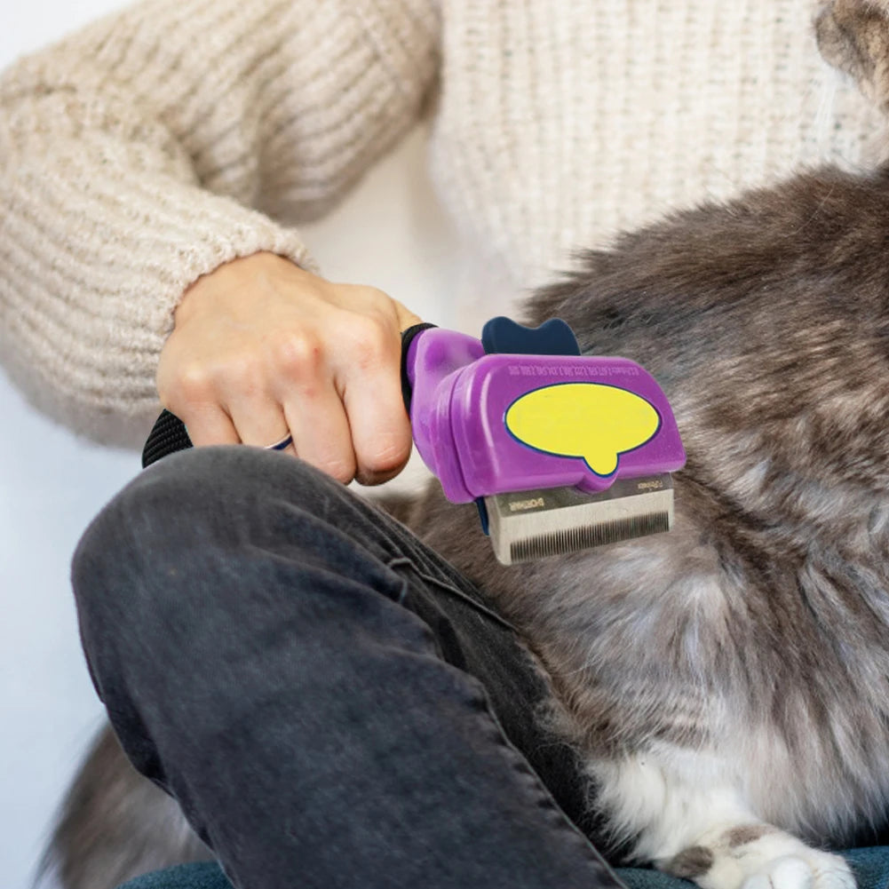 Hign-concerned Pet Grooming Brush Self Cleaning Slicker