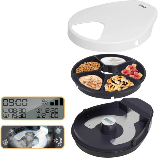 Hign Concerned Cat Wet Food Auto Feeder With Cooling Timer