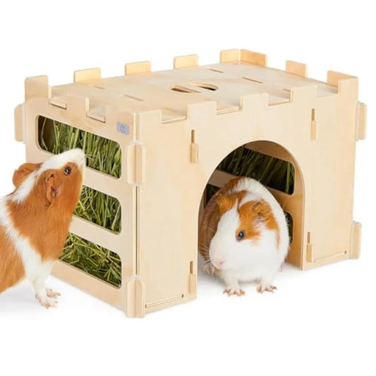 Gea Pig Wooden Hay Feeder for Rabbits and Small Animals