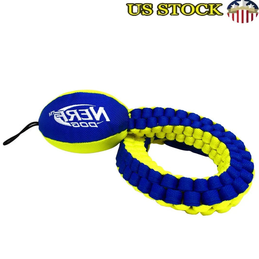 Durable Nylon Braided Dog Tug Toy Waterproof for Chewing and Pulling Play