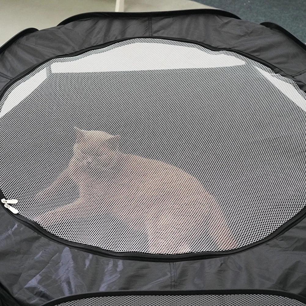 2 In 1 Cat Tunnel Rabbit Cage Foldable Multifunctional Pet Toy Supplies