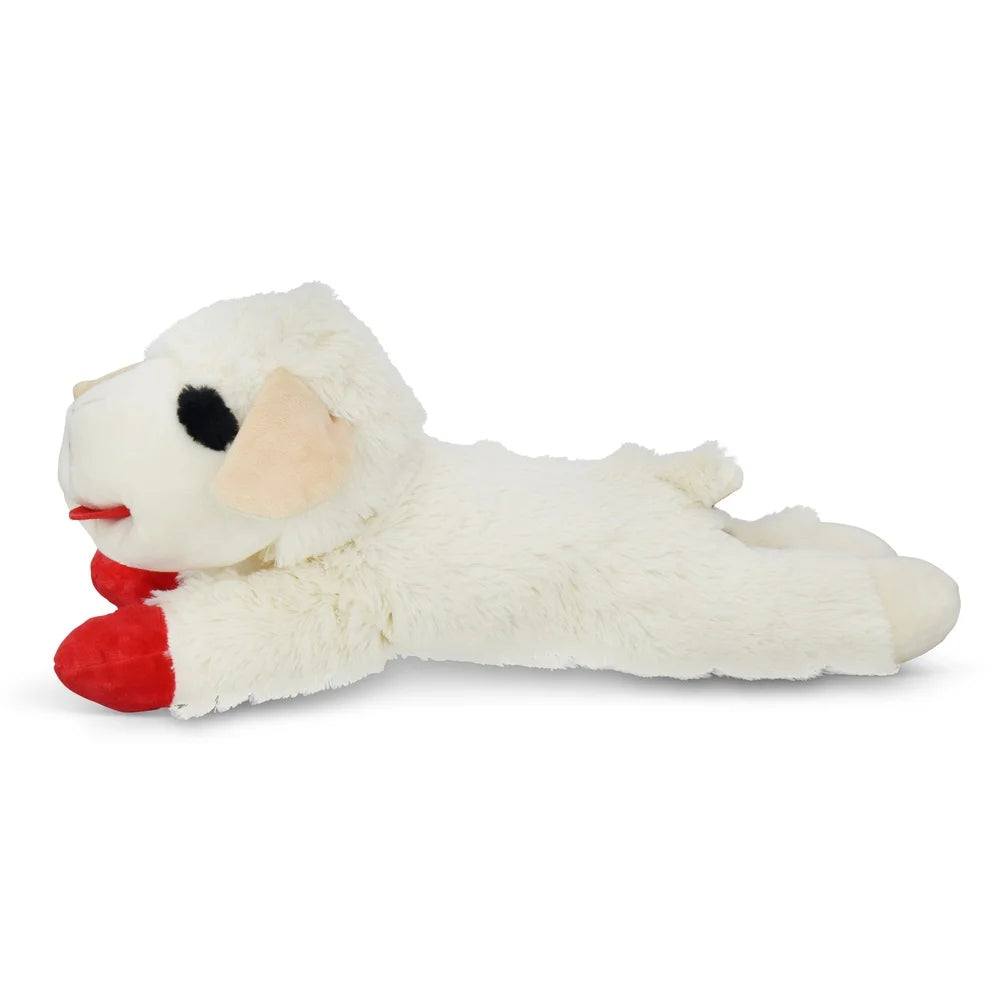 Jumbo Lamb Chop Plush Dog Toy with Squeaker for All Dog Sizes 18 Inches