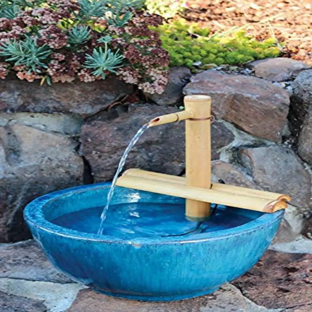 DUTRIEUX Zen Water Fountain Kit Bamboo Indoor Outdoor