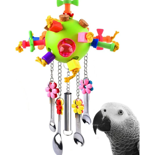 Hign-Concerned Interactive Bird Toys With Pull Spoons