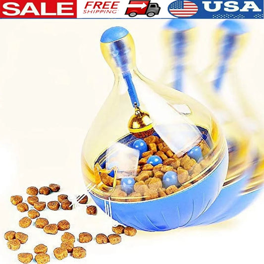 Interactive Slow Feeder Toy for Cats and Dogs Healthy Eating IQ Tumbler