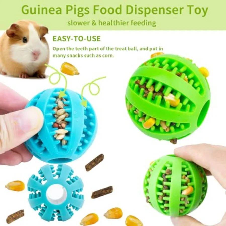 Hign-concerned Foraging Ball Puzzle Set Of 2 For Small Pets