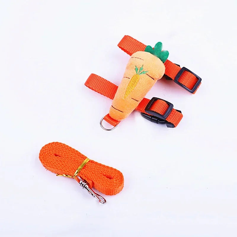 Walking Bunny Guinea Pig Harness Leash Set for Small Animals and Pets