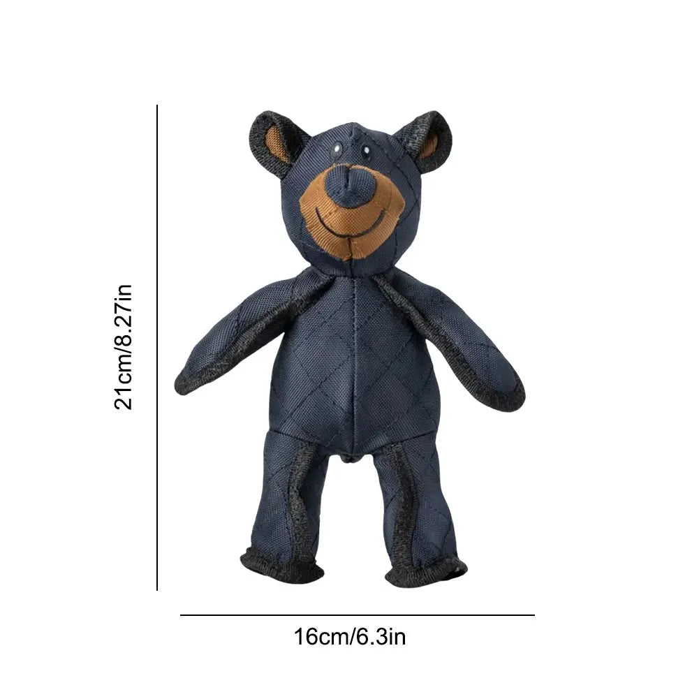 Mighty Bear Interactive Plush Dog Toy for Teeth Cleaning and Playtime Fun