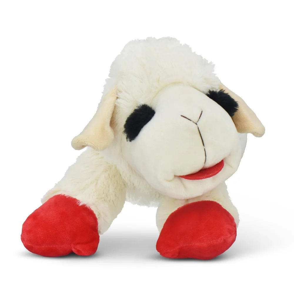 Jumbo Lamb Chop Plush Dog Toy with Squeaker for All Dog Sizes 18 Inches