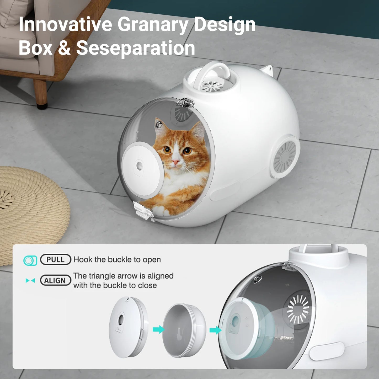 Breed Cat Handbag With Fan Breathable Carrier For Travel