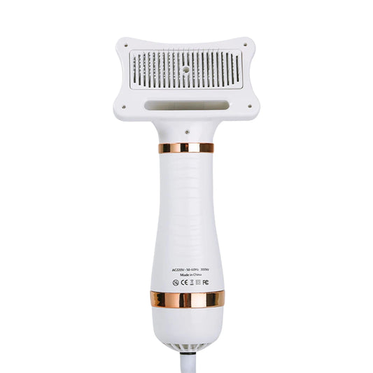 2 in 1 Portable Cat Grooming Brush and Low Noise Dog Hair Dryer Comb