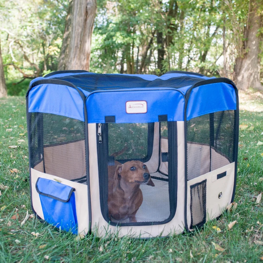DUTRIEUX Portable Pet Playpen Water Resistant Outdoor