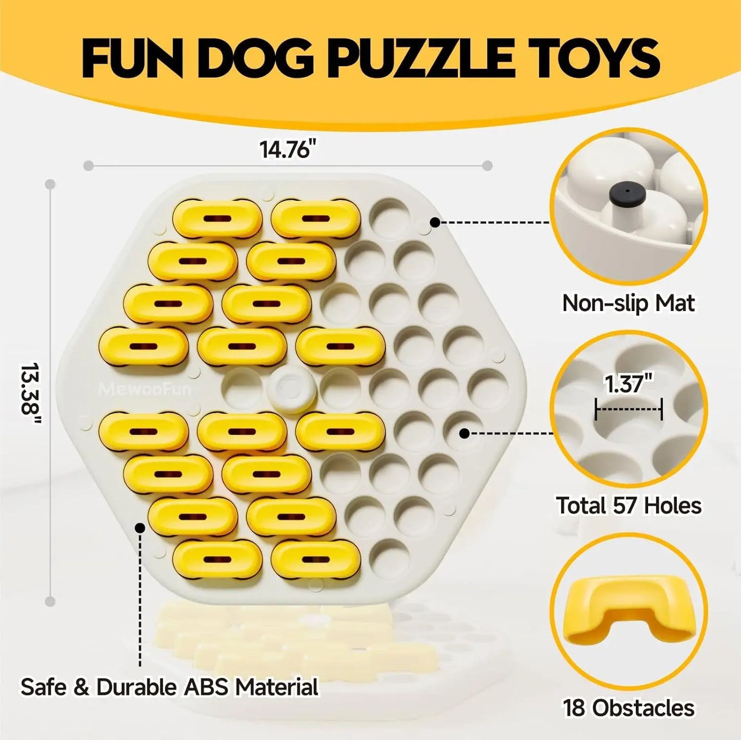 MewooFun Dog Puzzle Toy Set for IQ Training and Mental Enrichment Activities