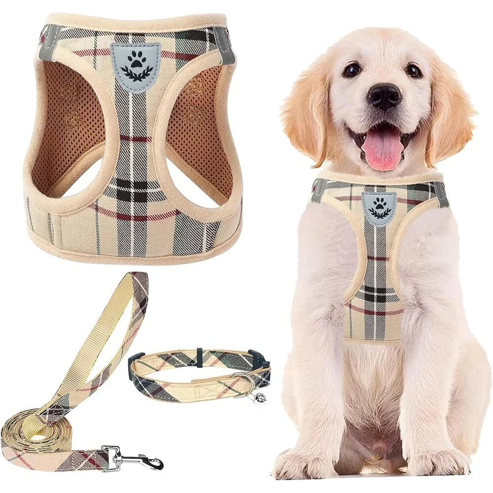 Adjustable No Pull Dog Harness And Leash Set For Pets