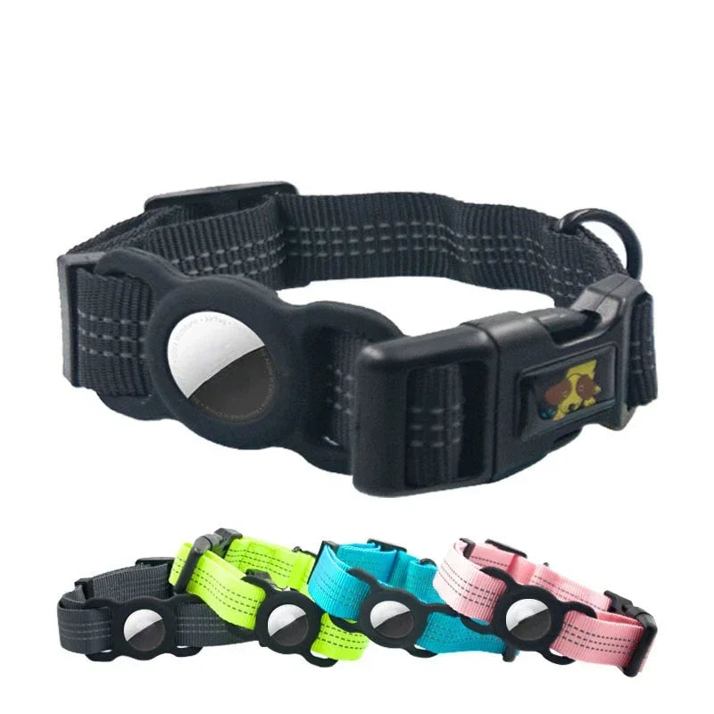 Guangdong Reflective AirTag Nylon Dog Collar With Case