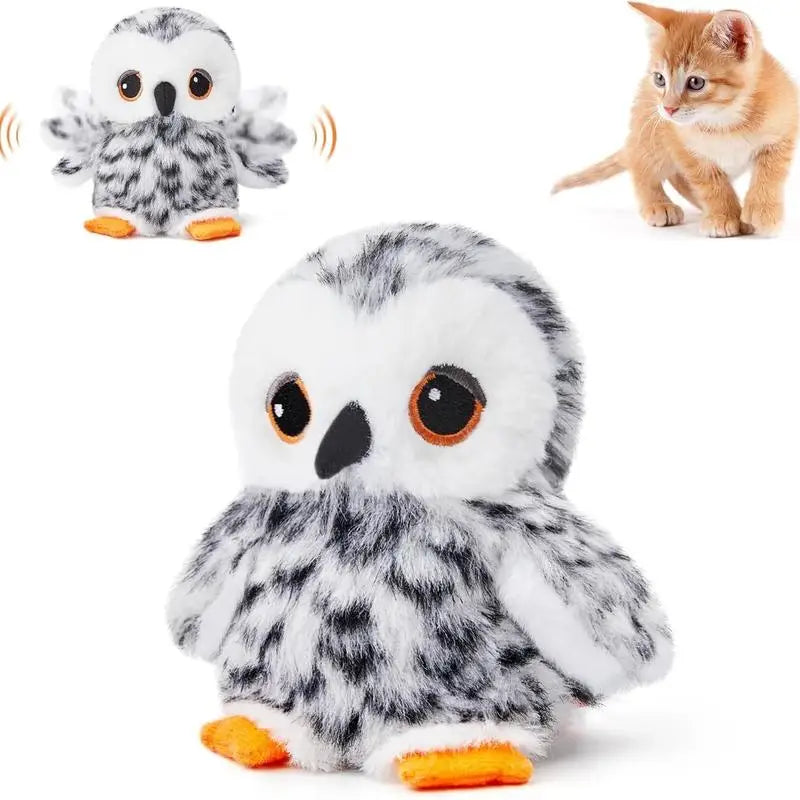 Potaroma Flapping Bird Cat Toy Rechargeable Lifelike Bird Chirp for Kittens