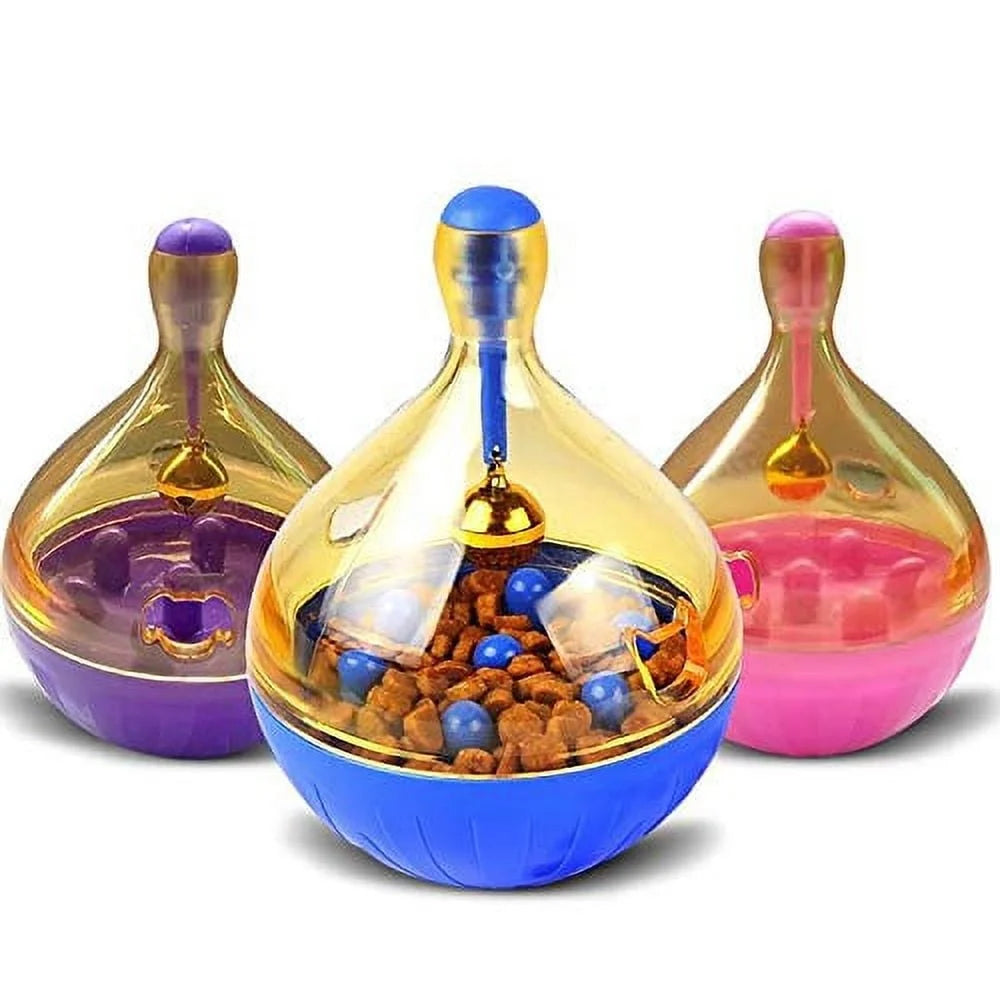 Interactive Slow Feeder Toy for Cats and Dogs Healthy Eating IQ Tumbler