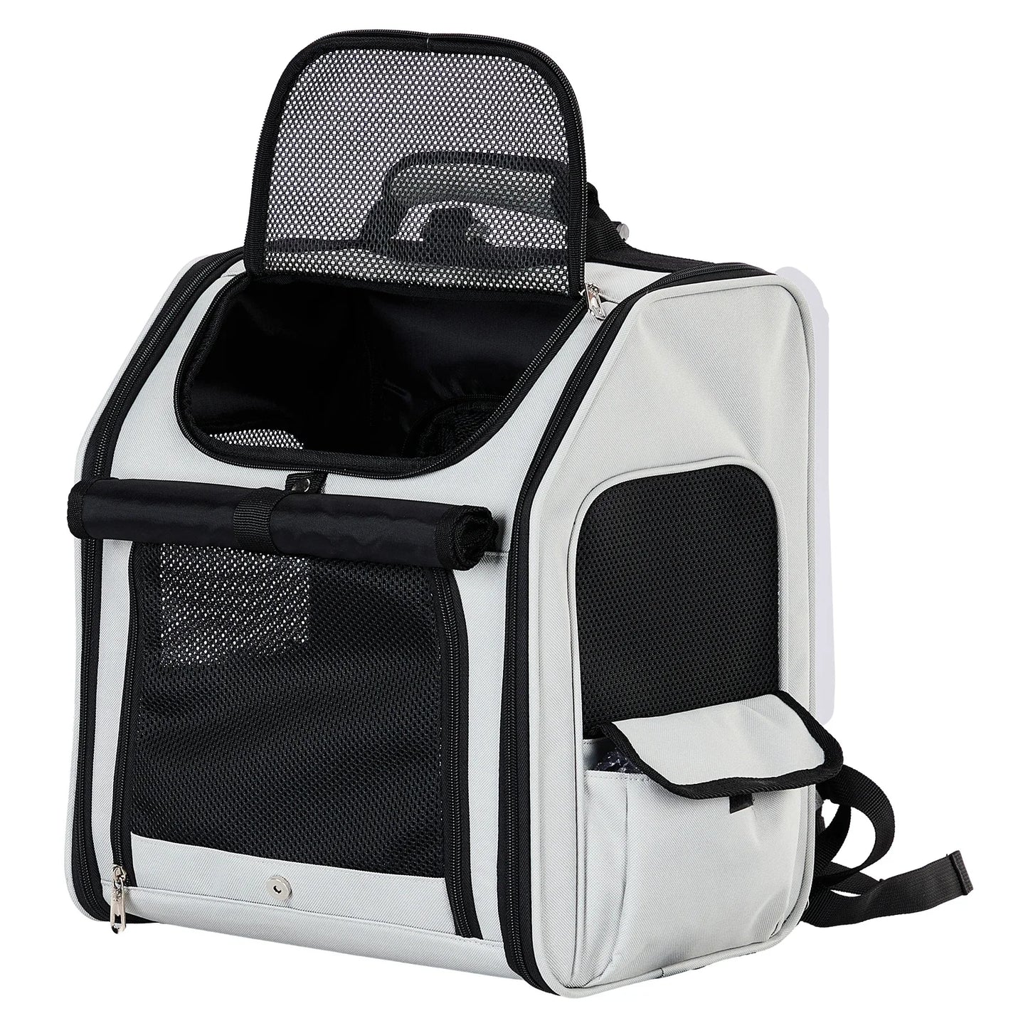 Pet Carrier Backpack Expandable Cat Dog Carrier Mesh