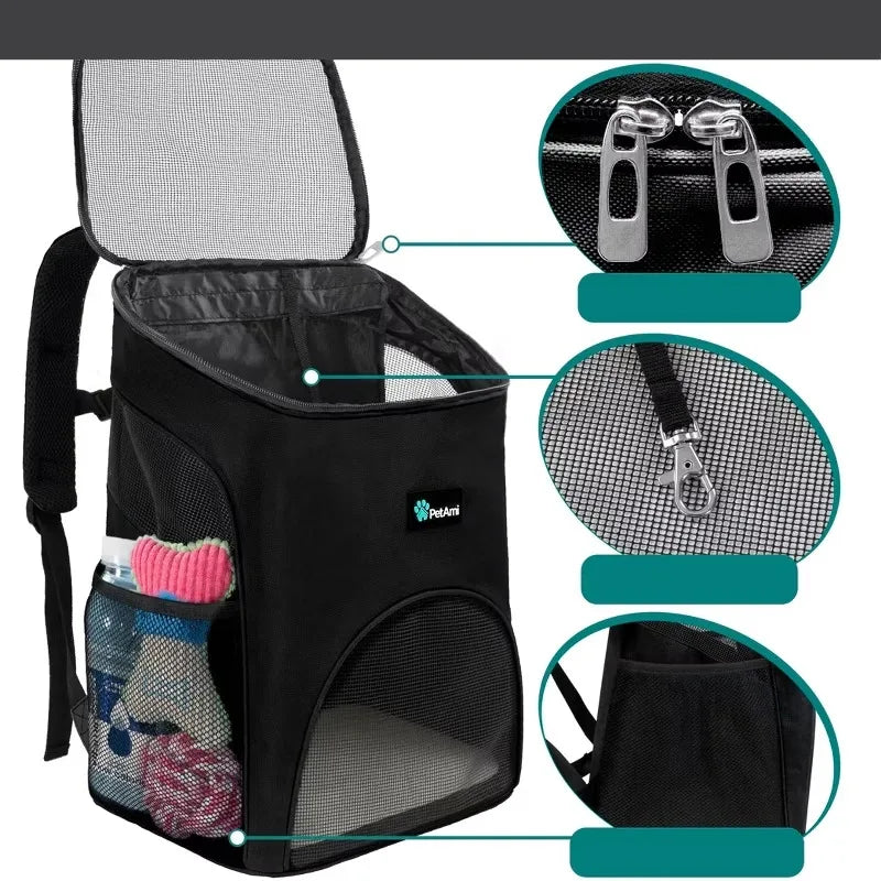 Airline Approved Pet Carrier Backpack For Dogs And Cats
