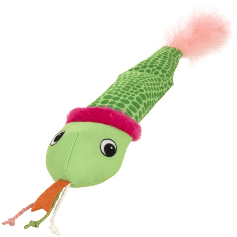 XMSJCN Crinkle Plush Kicker Cat Toy With Catnip Tail