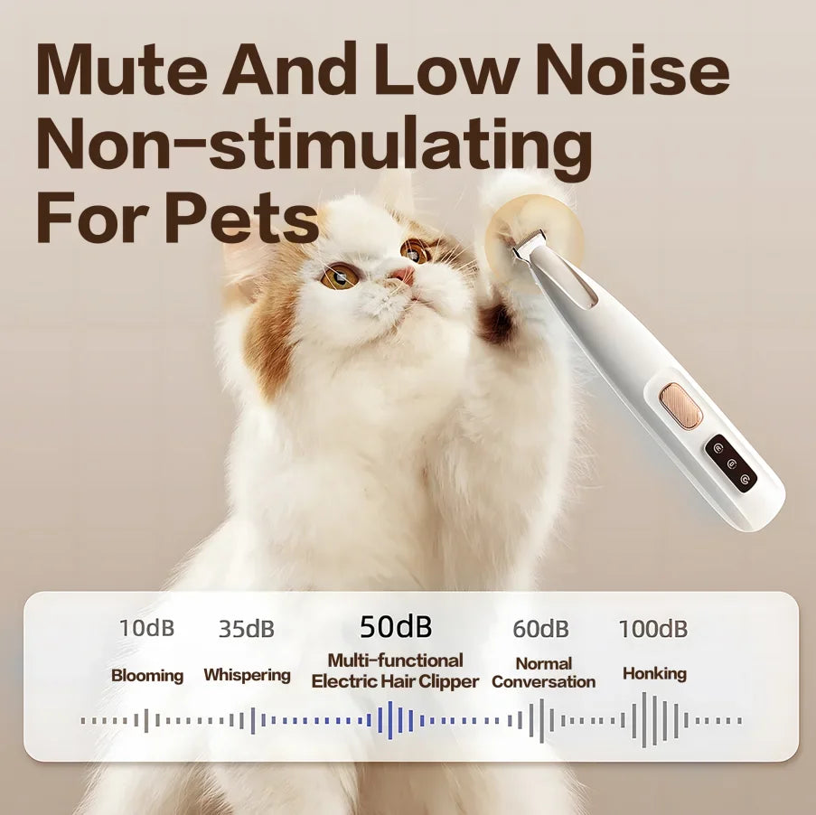 2025 New Rechargeable Pet Paw Trimmer Professional Grooming Kit for Dogs