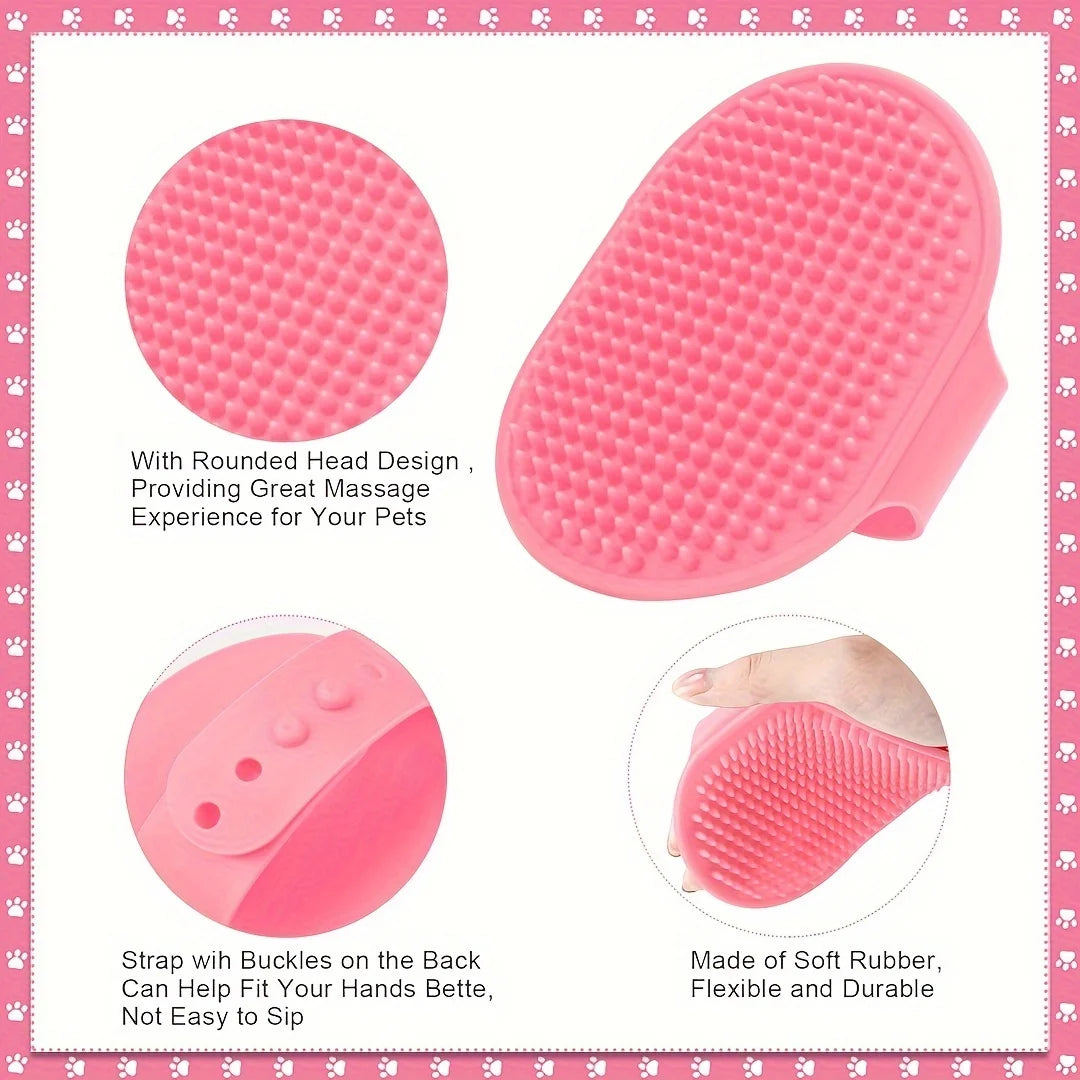 Hign-Concerned Rabbit Grooming Kit With Silicone Brushes