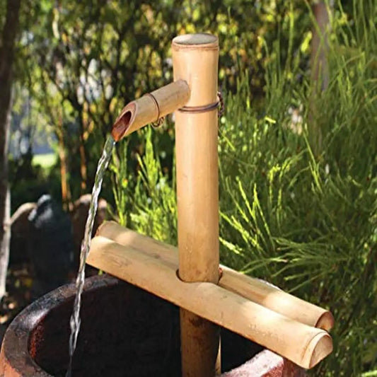 DUTRIEUX Zen Water Fountain Kit Bamboo Indoor Outdoor