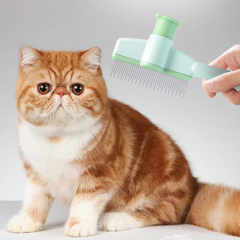Hign-concerned Cat Grooming Massage Brush Pet Comb Pro