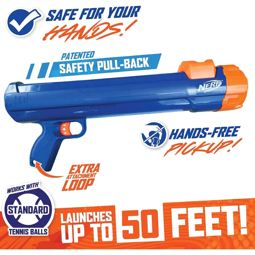 Nerf Dog Tennis Ball Blaster For Fetch Hands Free Reload