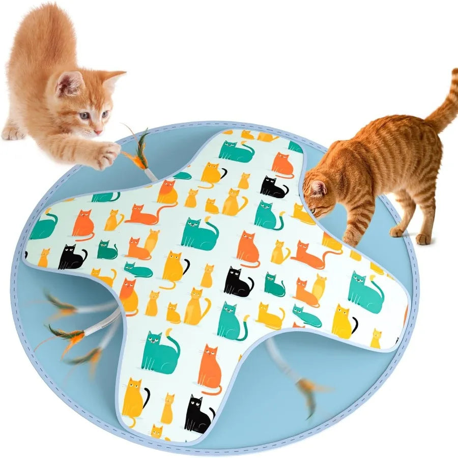 Guangdong CN Interactive Cat Toy 2in1 Hide Seek Feathers