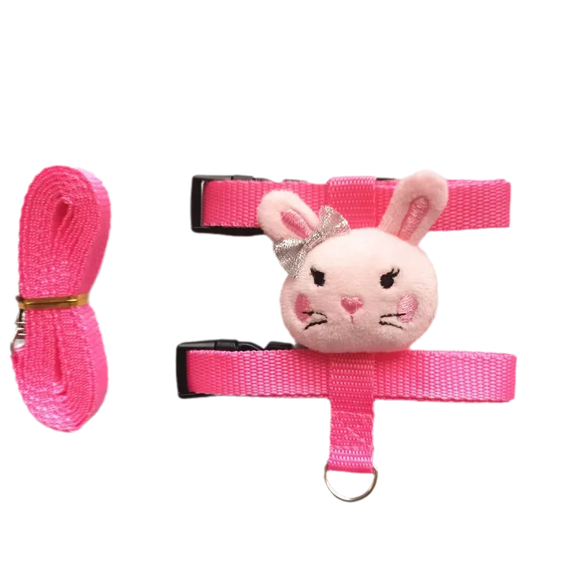 Walking Bunny Guinea Pig Harness Leash Set for Small Animals and Pets